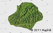 Satellite Map of Wangcang, single color outside