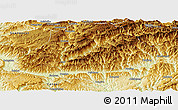 Physical Panoramic Map of Wangcang