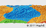 Political Panoramic Map of Wangcang
