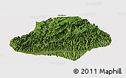 Satellite Panoramic Map of Wangcang, cropped outside