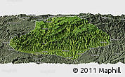 Satellite Panoramic Map of Wangcang, semi-desaturated