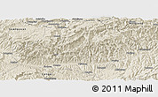 Shaded Relief Panoramic Map of Wangcang