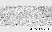 Silver Style Panoramic Map of Wangcang