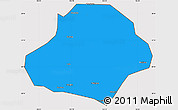 Political Simple Map of Wangcang, cropped outside