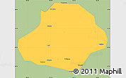 Savanna Style Simple Map of Wangcang, single color outside