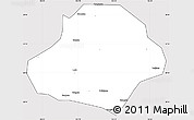 Silver Style Simple Map of Wangcang, cropped outside