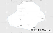 Silver Style Simple Map of Wangcang, single color outside