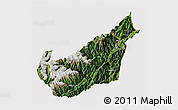 Satellite 3D Map of Wenchuan, cropped outside