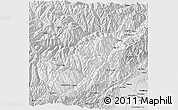Silver Style 3D Map of Wenchuan