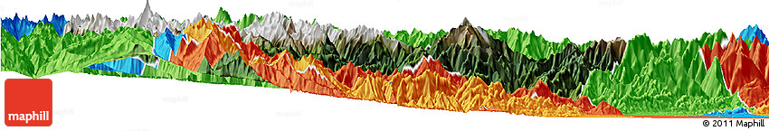 Satellite Horizon Map of Wenchuan, political outside