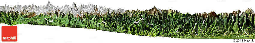 Satellite Horizon Map of Wenchuan
