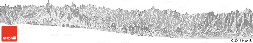 Silver Style Horizon Map of Wenchuan