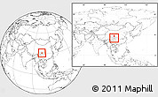 Blank Location Map of Wenchuan, highlighted parent region, within the entire country