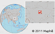 Gray Location Map of Wenchuan