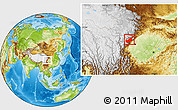 Physical Location Map of Wenchuan