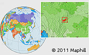 Political Location Map of Wenchuan