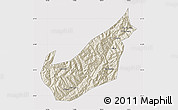 Shaded Relief Map of Wenchuan, cropped outside
