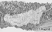 Gray Panoramic Map of Wenchuan