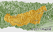 Savanna Style Panoramic Map of Wenchuan