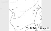 Blank Simple Map of Wenchuan