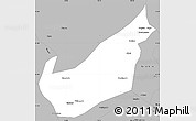 Gray Simple Map of Wenchuan