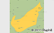 Savanna Style Simple Map of Wenchuan