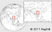 Blank Location Map of Wenjiang, within the entire country