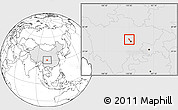 Blank Location Map of Wenjiang, highlighted country