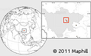 Blank Location Map of Wenjiang, highlighted parent region