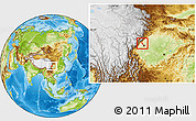 Physical Location Map of Wenjiang