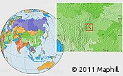 Political Location Map of Wenjiang