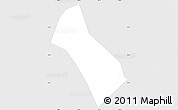 Silver Style Simple Map of Wenjiang, single color outside