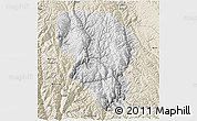 Physical 3D Map of Xiangcheng, shaded relief outside