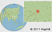 Savanna Style Location Map of Xiangcheng