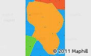 Political Simple Map of Xiangcheng