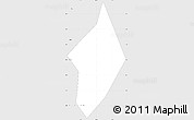 Silver Style Simple Map of Xichang Shi