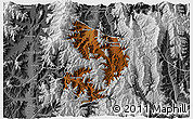 Physical 3D Map of Xide, desaturated