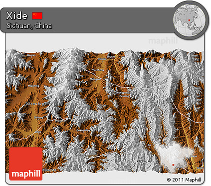 Physical 3D Map of Xide