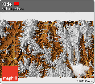 Physical 3D Map of Xide