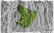 Satellite 3D Map of Xide, lighten, desaturated
