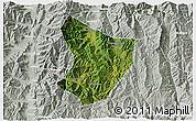 Satellite 3D Map of Xide, lighten, semi-desaturated