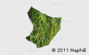 Satellite 3D Map of Xide, single color outside