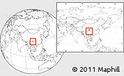 Blank Location Map of Xide, within the entire country
