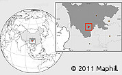 Blank Location Map of Xide, highlighted country, highlighted parent region