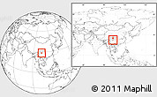Blank Location Map of Xide, highlighted parent region, within the entire country