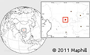 Blank Location Map of Xide