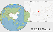 Savanna Style Location Map of Xide, highlighted country