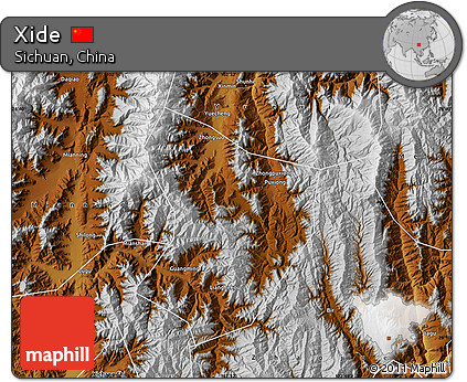 Physical Map of Xide