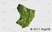 Satellite Map of Xide, cropped outside