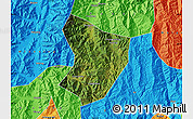 Satellite Map of Xide, political outside